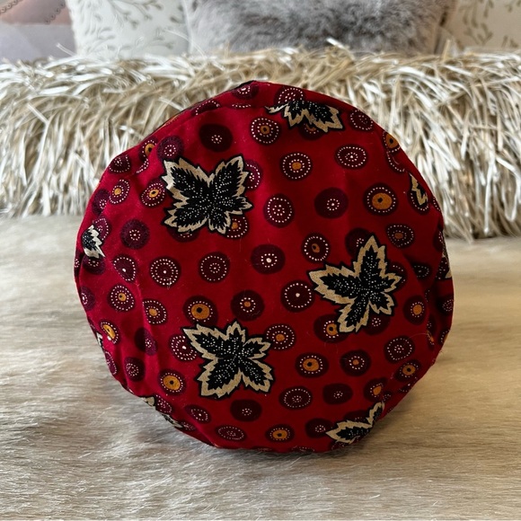 VINTAGE New VERA BRADLEY Red Coin 1999 Ditty Bag Leaves Green Drawstring Travel - Picture 8 of 14